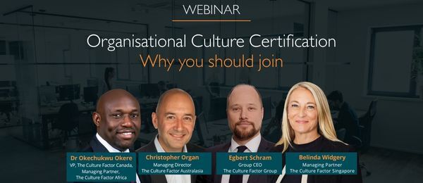 Webinar certification Organisational Culture